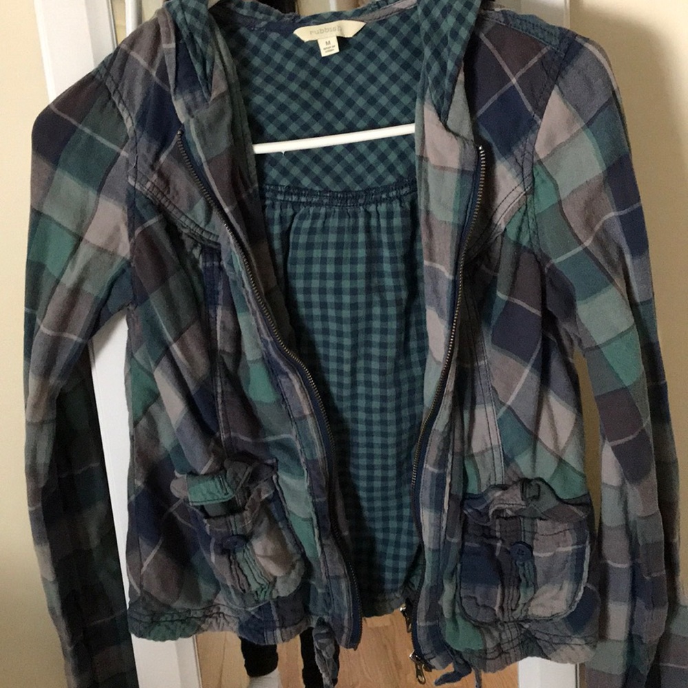 Rubbish plaid jacket